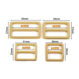 5Pcs 20-38mm Metal Ring Buckle Tri-Glide Slider Clasp Webbing Bag Strap Adjust Hooks Dog Leash Loops DIY Hardware Accessories