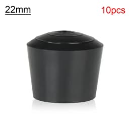 10pcs/pack Black Round Table Chair Foot Cover Rubber Chair Leg Caps Non-Slip Chair feet Pad Furniture Accessories