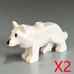 MOC City Animals Building Block Model Farm Ranch Scene Accessories Goat Wolf Pig Owl Flamingo Parrot Bird Zoo Kids Brick Toy T04