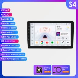 Hizpo 9 inch Multimedia For Citroen C2 C3 2001 2002 2003 - 2010 Android Auto Car Radio Player GPS Navigation Carplay QLED Screen