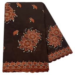 High Quality 100% Cotton Fabric Rayon Cotton Thread Eembroidered Scarf African Women Hijab Muslim Scarf Dubai Excellent Style