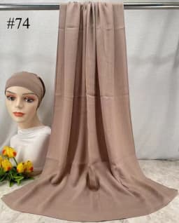 Mini Modal Hijab with Undercap Set Basic Stretchy Pullover Headscarf Thin Breathable Sunscreen Head Wrap Hijabs Scarf 165*50cm