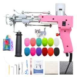 Electric Carpet Rug Guns, Carpet Weaving Knitting Machine 2 In 1 Tufting Gun Can Do Cut Pile And Loop Pile With 5-40 Stitches