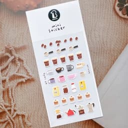 BONITO Mini Coffee Light Meal Space Cartoon Stickers Scrapbooking Diy Journal Diary Cute Stationery School Sticker Gift