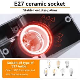 CHUANGYANG Replace E27 Bulb Led Wall Light Outdoor IP65 Waterproof Porch Light Indoor Wall Lamp Decoration For Hallway Bedroom