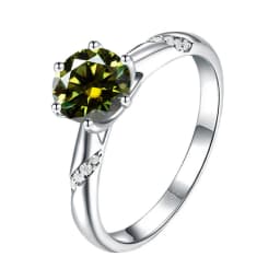 JoyceJelly S925 Ring With 1CT D Color Moissanite Diamond Female Classical Sterling Silver 925 Jewelry For Wedding Engagement
