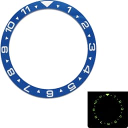 38x31.5mm C3 Green Luminous Ceramic Bezel Insert Fit for SKX007 SKX009 Watch Case NH35 NH36 Men Case Replace Parts Ring