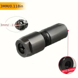 3/6mm Conversion Head Adapter To Straight Grinder Chuck Collet Adapter 100-type M10*1.5 Thread for Woodworking and Polishing