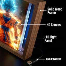 LED Light Paninting Picture Frame Cartoon Anime Dragon Ball Creative Night Light Room Study Decoration Lamp Atmosphere Lamp Gift