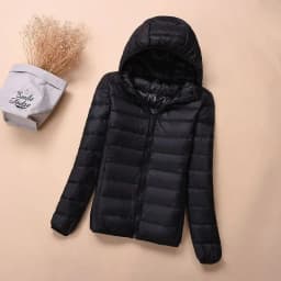 Autumn Winter New Parkas Down Coat Women's Short Stand-UP Collar Hooded Warm Cotton Padded Jacket Large Size Outcoat Female Tops