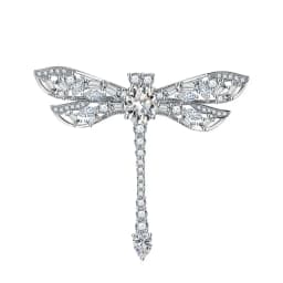 Large Size Luxury Crystal Dragonfly Brooch Colorful Rhinestone Insect Brooches Girls Cute Pins Personality Corsage Accessories