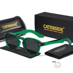CATERSIDE Fashion Men's Optical Sunglasses Round Customized Prescription Sun Glasses Women's Party Travel Decoration Eyewear