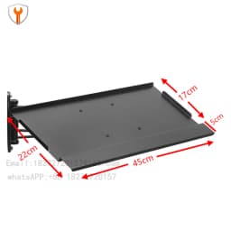 Racing emulator aluminum bracket special plate wall-mounted telescopic adjustment handle wireless mouse rotating keyboard holder