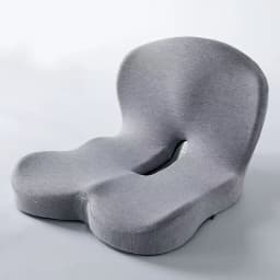 Solvath Ergonomic Seat Cushion with Backrest Soft Supportive Washable Office Chair Pad for Hip Waist Comfort Ideal for Long Sitt