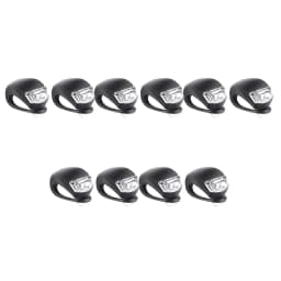2-10pcs LED Silicone Bicycle Front Rear Light Set 3 Modes Waterproof MTB Mountain Road Bike Cycling Headlight Tail Warning Lamp