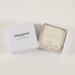 SheepSew Elegant Personalized Jewelry Packaging Set Custom Deboss Embossed Logo Drawer Box With Soft Suede Pouch For Wedding Bir