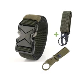New Quick Release Metal Pluggable Buckle Tactical Belt Breathable Elastic Military Belts For Men Stretch Pants Waistband Hunting