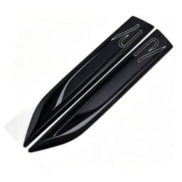 Car Blade R Logo Fender Trim Car Side Wing Badge Decoration Auto Styling Accessories For VW Golf Tiguan T-Roc Polo Passat ID.4 T