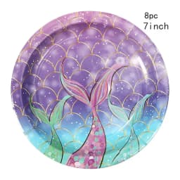 Mermaid Birthday Balloons Set 32inch Purple Number Shell Foil Ballon Girls Happy Little Mermaid 1st 2nd 3rd 4th Birthday Balloon