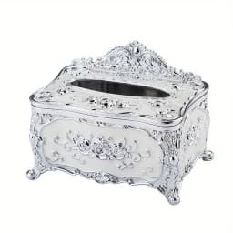 European Style Tissue Box, High-end Hotel Restaurant Napkin Extraction Box, Living Room Desktop Paper Extraction Storage Box