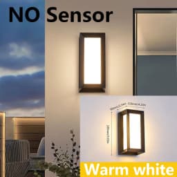 Led Wall Lamp Outdoor Lampe Presence Sensor Lamp Waterproof AC85-265V 16/30W Wall Light Garden Porch Balcony For Home Accessorie