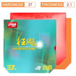 DHS NEO Hurricane 3 Provincial Table Tennis Rubber Orange Sponge NEO H3 Prov OS Ping Pong Rubber Sticky Top Sheet