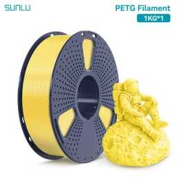 SUNLU 1 Roll PETG Clear Filament 1.75 ±0.02 mm 1 kg Spool (2.2 lbs) High Toughness Neatly Wound Filament Fit Most FDM Printer