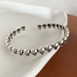 100% Solid 925 Sterling Silver Metal Bracelet for Women Vintage Handmade Simple Retro Chain Heart Bracelet Birthday Gift Party