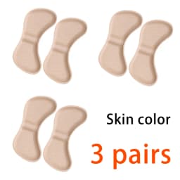 3 Pairs Heel Insoles Pads Patch Pain Relief Anti-wear Cushion Feet Care Heel Protector Adhesive Back Sticker Shoes Insert Insole