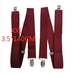 3.5 cm Wide Solid Color No Cross Suspenders Men 4 Strong Clips Women Suspender For wedding Party Trouser Braces