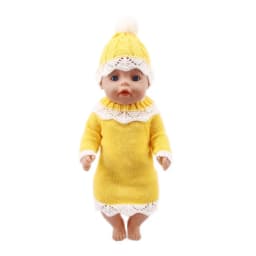25 Styles Yellow Skirt Doll Clothes For 43 Cm Baby Doll & 18 inch American Doll Girl's Dress,Our Generation Accessories Toys