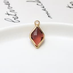 1pcs Diy Jewelry Copper Edging Gold Plated Drop Pendant Necklace Earrings Bracelet Small Accessories Material Handmade Charms
