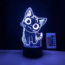 Cute 3D Cat Night Light Kids LED Cat Lamp Lovely USB Acrylic Novelty Table Nightlight for Children Gift Bedroom Room Decor Light