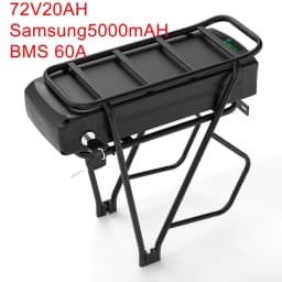 48V 15Ah Rear Rack Electric EBike Battery 36v 15AH Carrier Battery Lithium 48V 18AH 52V 20AH for 1500W 1000W 750W 500W Motor