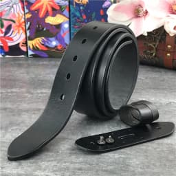 3.8cm Top Geauine Leather Belt Without Buckle Man Belt Ceinture Homme Mens Leather Belts Without Buckles For Men 105-125CM SP05