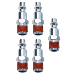 5Pcs Air Hose Fitting 1/4 Inch NPT Male Air Line Fitting Hose Compressor Quick Release Connector Pneumatic Connector