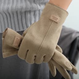 Suede Man Winter Keep Warm Touch Screen Gloves Fashion Add Cashmere Outdoor Windproof Mens Gloves Leisure Cycling Gloves
