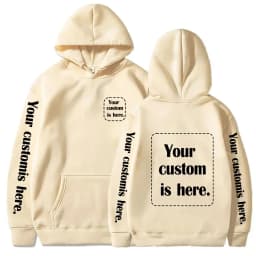 2025 Student Casual Customized Printed Text DIY Hoodie Custom Personalized Hoody Custom Hoodies Text Sweatshirt Tops