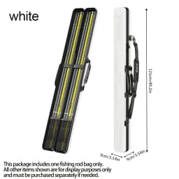 Hard Shell Fly Fishing Rod Bag | Large Capacity, Anti-Crush, Easy Clean, External Umbrella Pocket, Convertible Carry