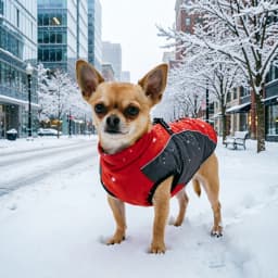 Winter Dog Clothes For Small Dogs Cats Waterproof Pet Warm Reflective Vest Jackets With D-ring Chihuahua French Bulldog Coats