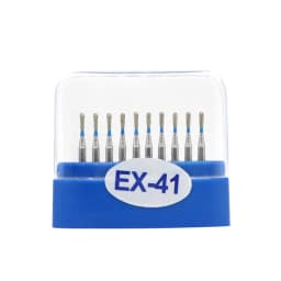 10pcs/box Dental carbide burs Diamond FG High Speed Burs for Polishing Smoothing Dental Burs Drills EX-26 EX-31