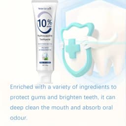 10% Nano Hydroxyapatite Toothpaste Restores White Teeth. Protects Gums. Deep Cleans. Brightens Smile. 100g Fresh Mint.