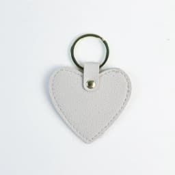 Print name free creative simple gift personalized PU heart-shaped keychain multi-color car keychain bag pendant