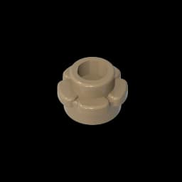 Gobricks GDS-1436 Plate, Round 1 x 1 with Flower Edge (5 Petals) compatible with lego 24866 pieces of children's DIY