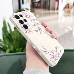Plum Blossom Phone Case For Samsung Galaxy S25 FE S24 S23 S22 S21 S20 Ultra Plus FE S10 S9 S10E Note 20 ultra 10 9 Plus Cover