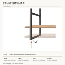 DIYHD 3 Tier Ceiling Mount Shelf Bracket Industrial Kitchen Floating Brackets, No Wooden Box