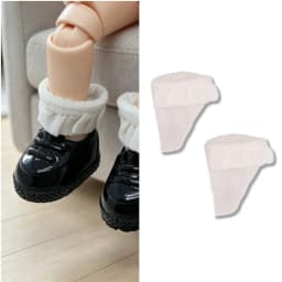 For Obitsu 11 Doll Cute Plastic Black Shoes Socks For YMY2.0 1/12 BJD P11 GSC Doll Dress Up Accessories