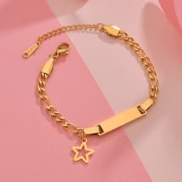 Bluelory Custom Newborn Name ID Bar Bracelet For Kids Stainless Steel Engrave Date Symbol Baby Bracelet With Heart Birthday Gift