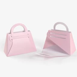 10Pcs Pink Handbag Candy Box Creative Mini Wedding Festival Favor Gift Box Fold Packaging Bag Engagement Birthday Party Supplies