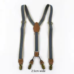 Heavy Duty Work Suspenders for Men X-Back Gripper Clasps Adjustable Strap Fully Elastic Adult Widen Men's Suspender